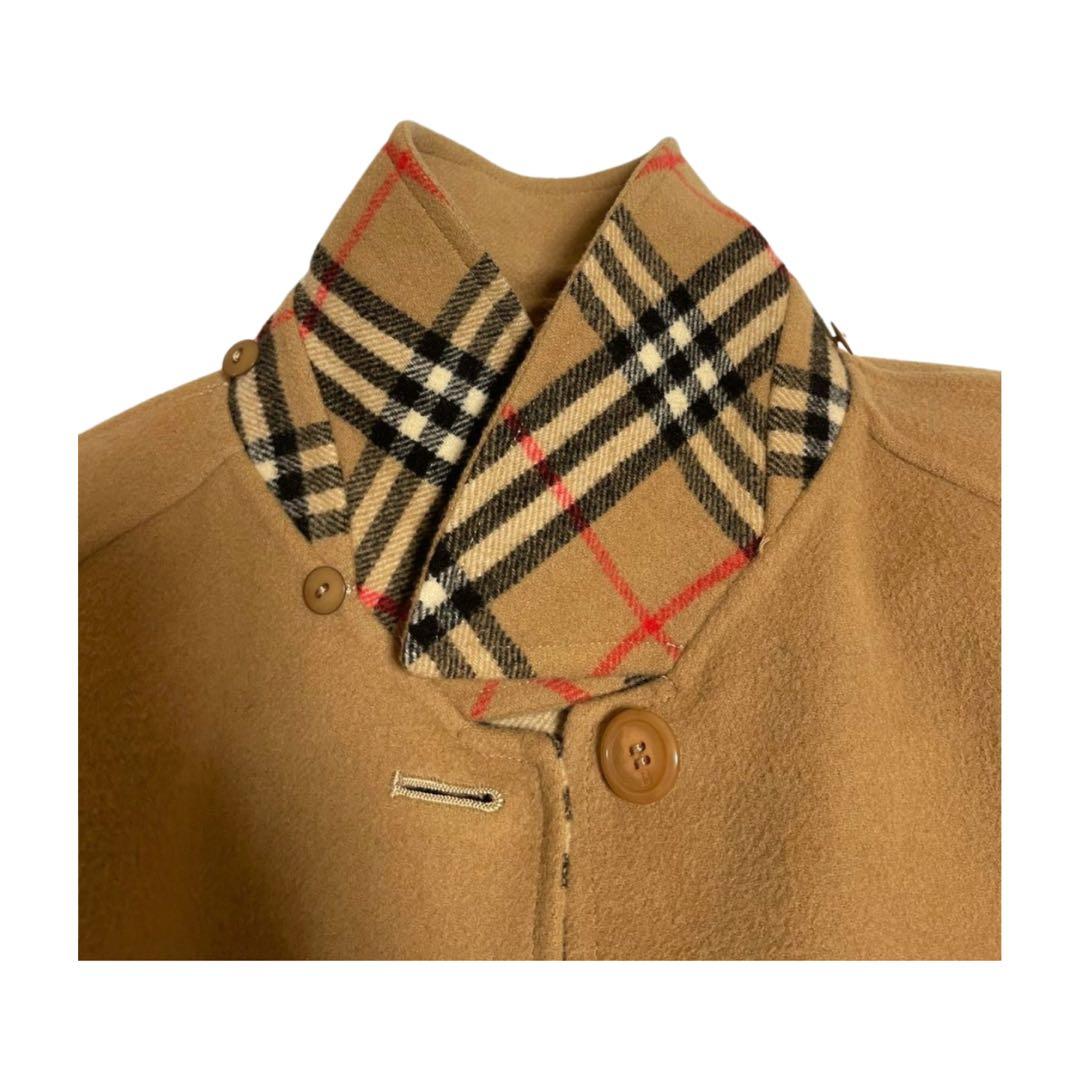 バーバリーズ　メルトンステンカラーコート カシミヤ混　バーバリー　ヴィンテージ