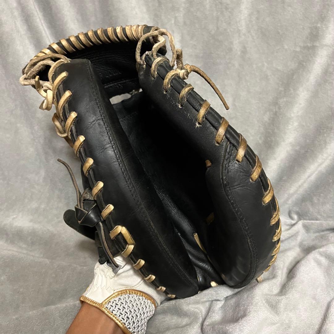 ミズノプロ　硬式用キャッチャーミット　Mマーク　旧タグラベル　キップレザー