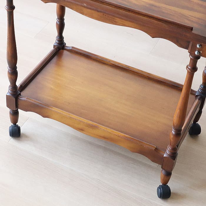 オールド カリモク コロニアル キッチンワゴン レトロ 木製