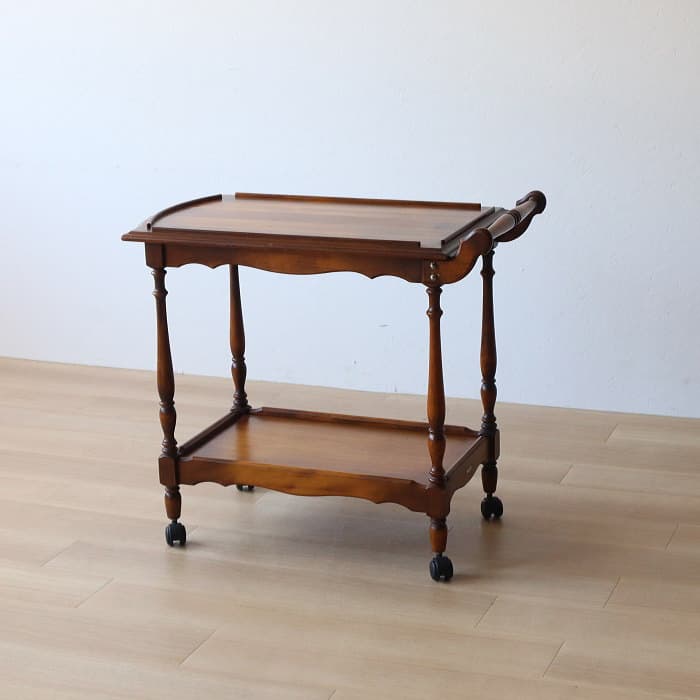 オールド カリモク コロニアル キッチンワゴン レトロ 木製