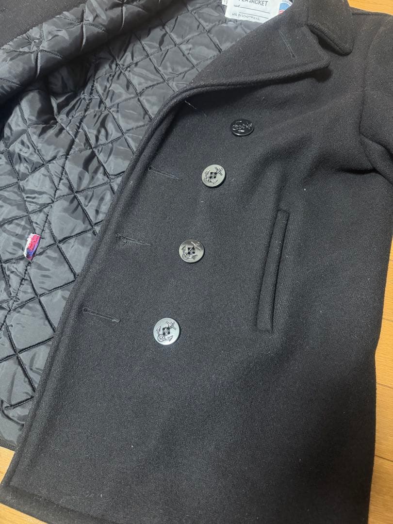 Schott ピーコート Pコート ブラック　ボーイズ20サイズ