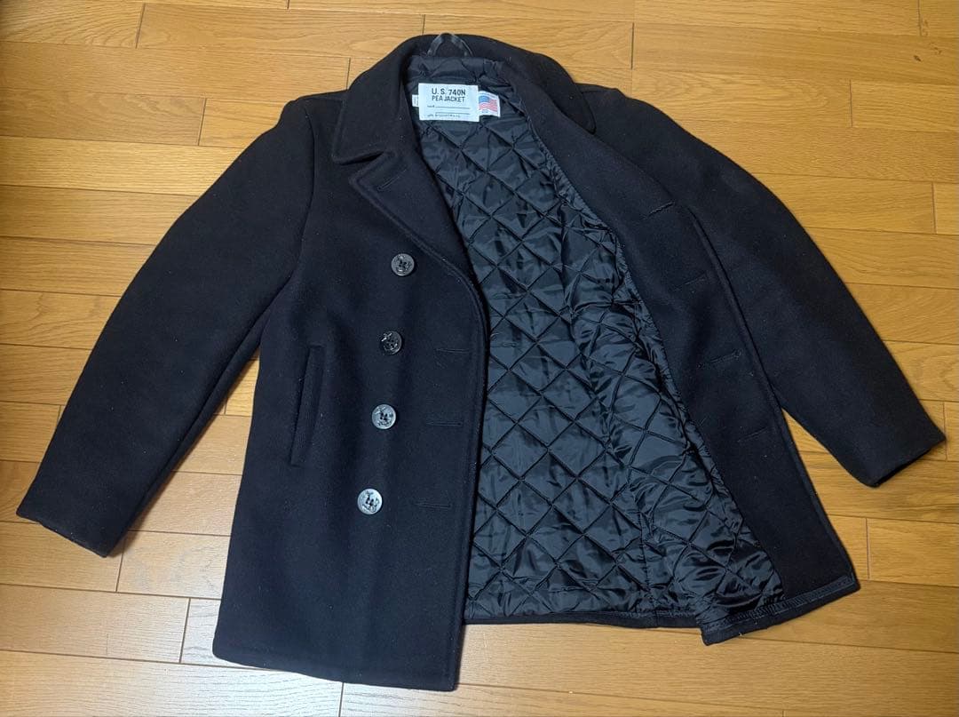 Schott ピーコート Pコート ブラック　ボーイズ20サイズ