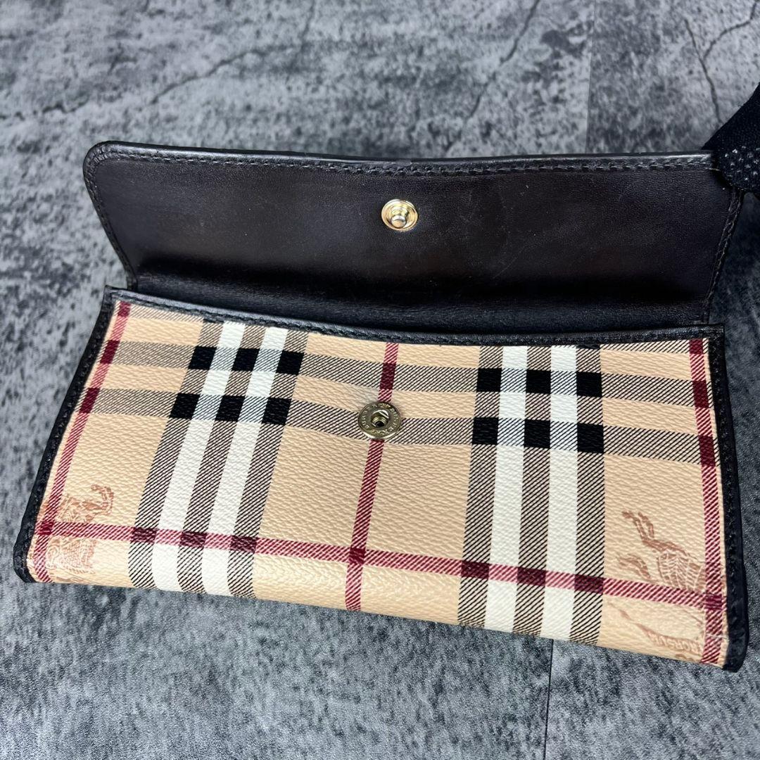 BURBERRY ノバチェック ホースロゴ 長財布