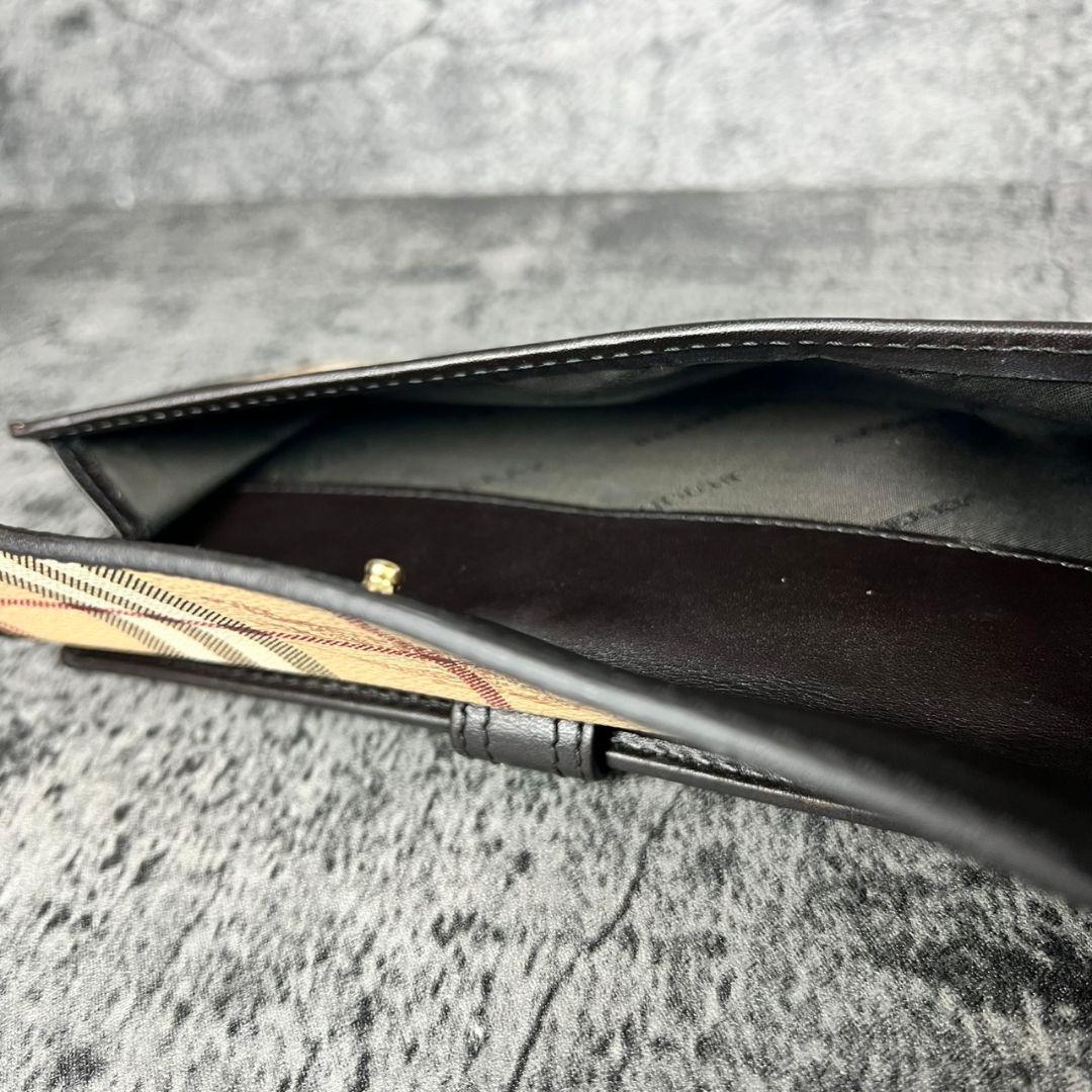 BURBERRY ノバチェック ホースロゴ 長財布