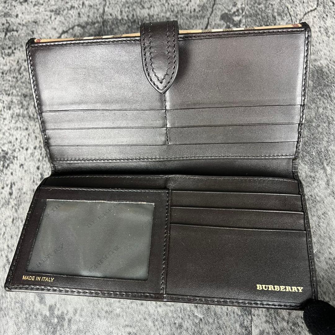 BURBERRY ノバチェック ホースロゴ 長財布