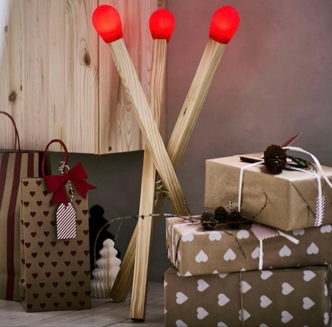 STRALA ストローラ クリスマス限定シリーズ マッチ棒型 3灯ライト