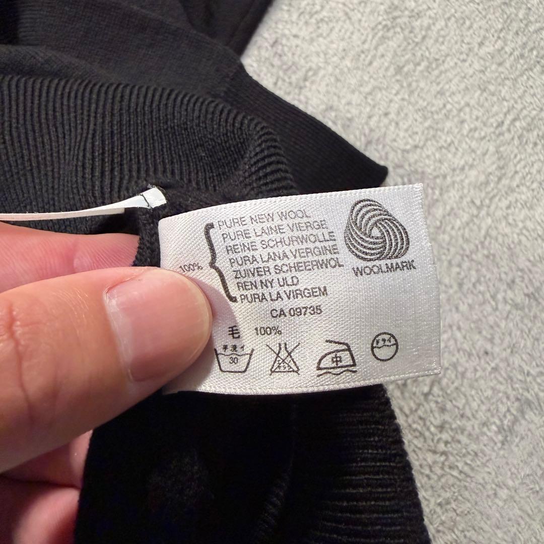 ジョンスメドレー 長袖ニットポロシャツ　Sサイズ 黒