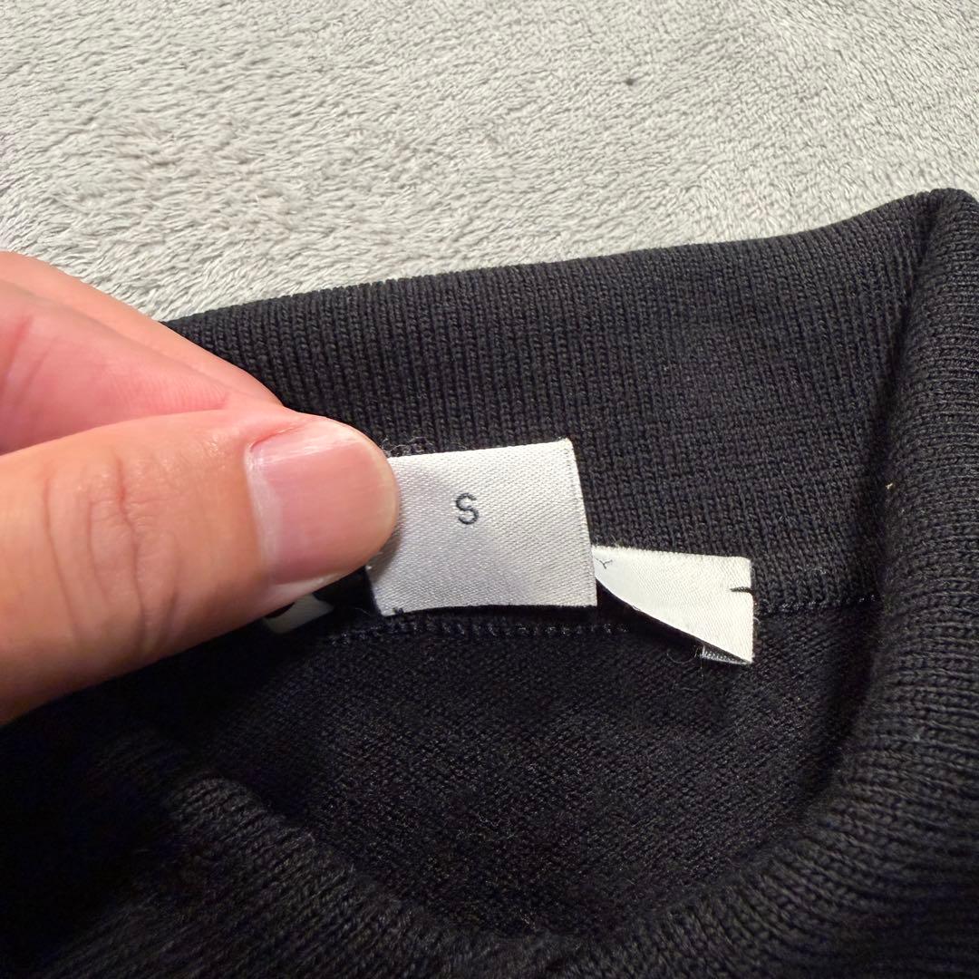 ジョンスメドレー 長袖ニットポロシャツ　Sサイズ 黒