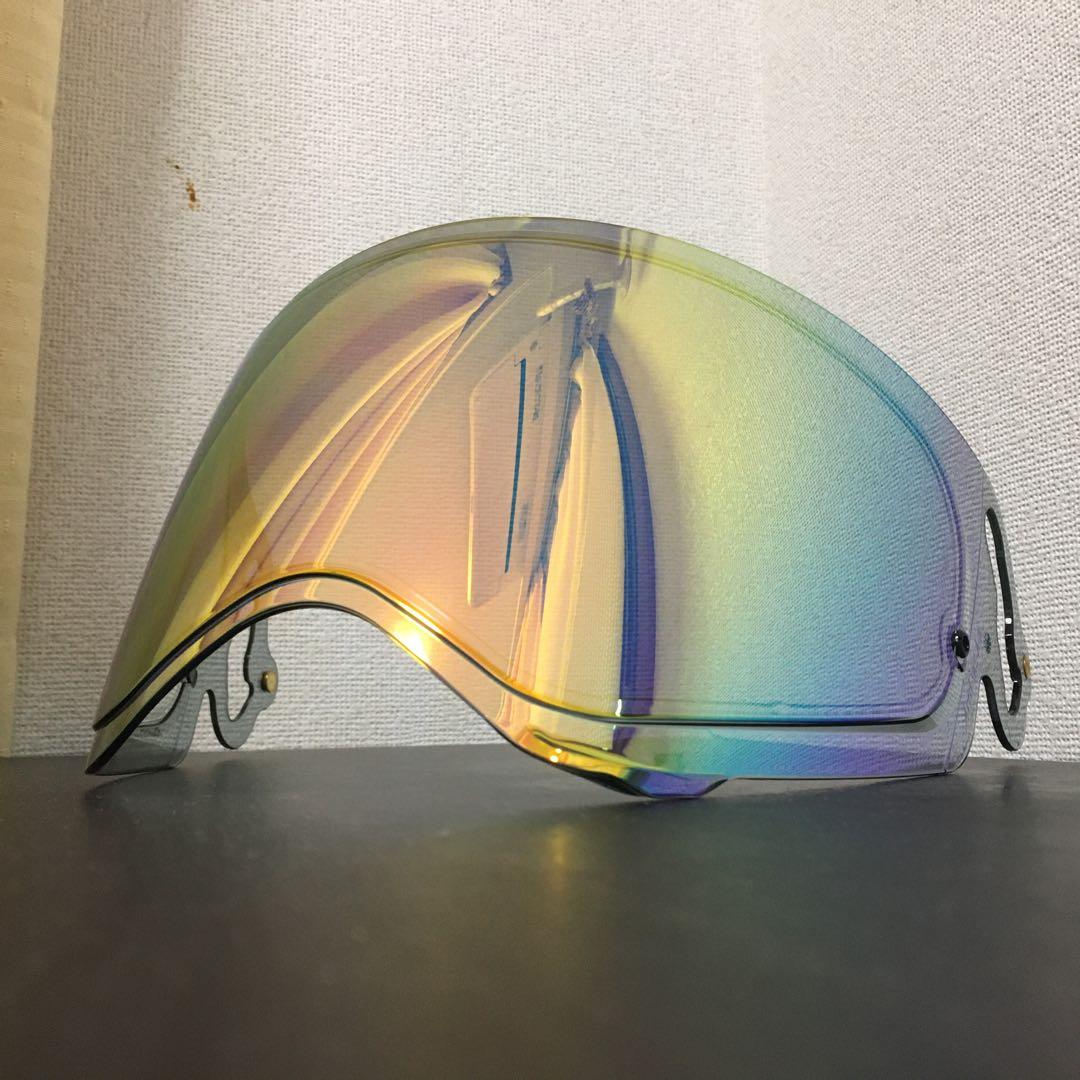 VAS-A MVミラーシールド　セミスモーク/レッド　ピンロックシート付