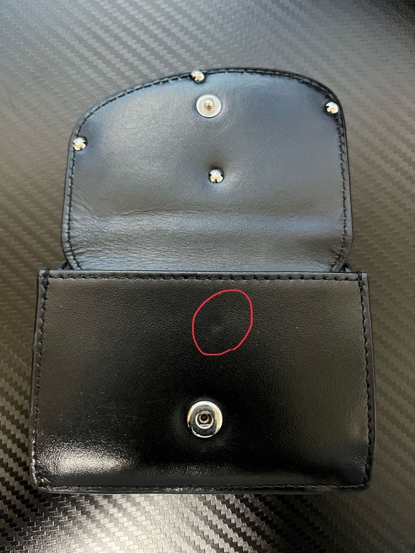 DIESEL三つ折りブラック財布 1dr Tri Fold Coin Xs Ii