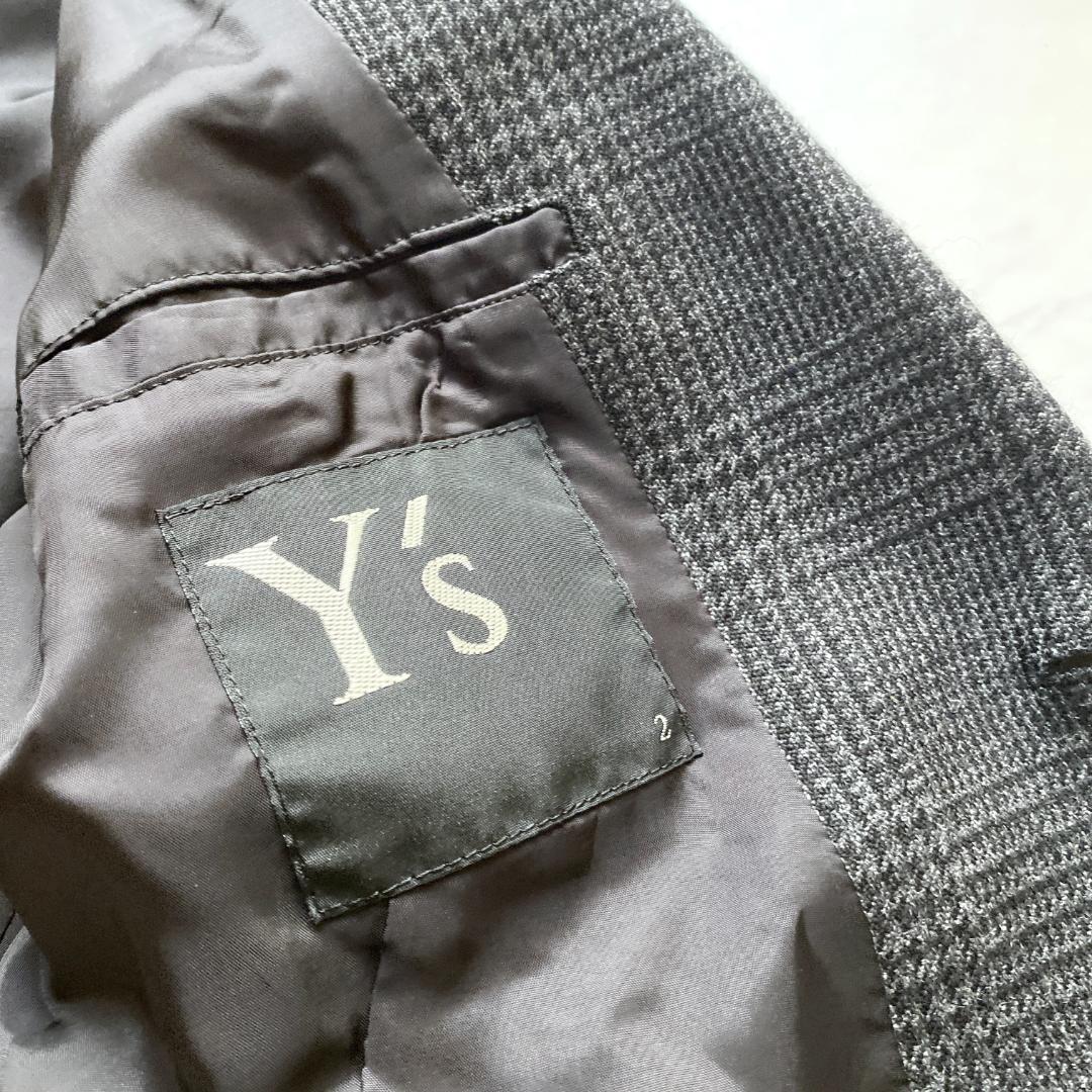 Y's パッチワーク 異素材切替 テーラードジャケット サイズ2