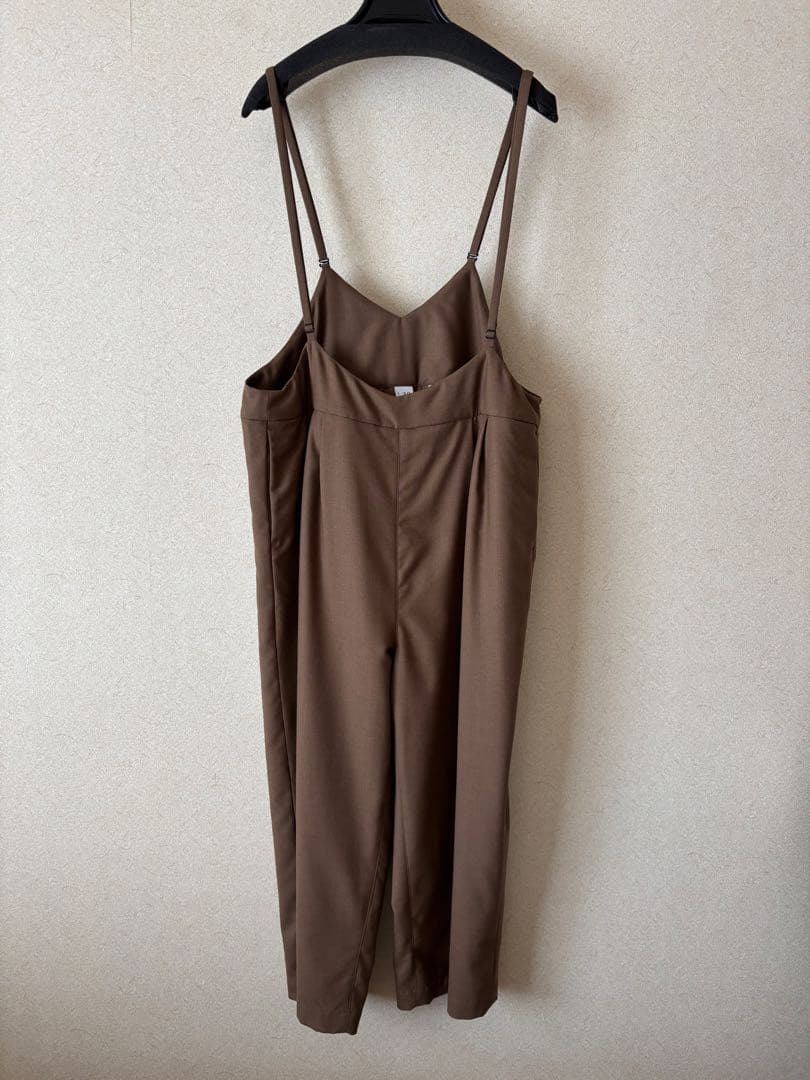 NO CONTROL AIR 梳毛ウール＆ポリエステル 2タックサロペット