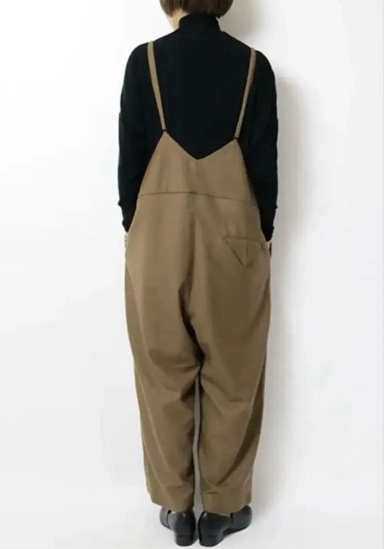 NO CONTROL AIR 梳毛ウール＆ポリエステル 2タックサロペット