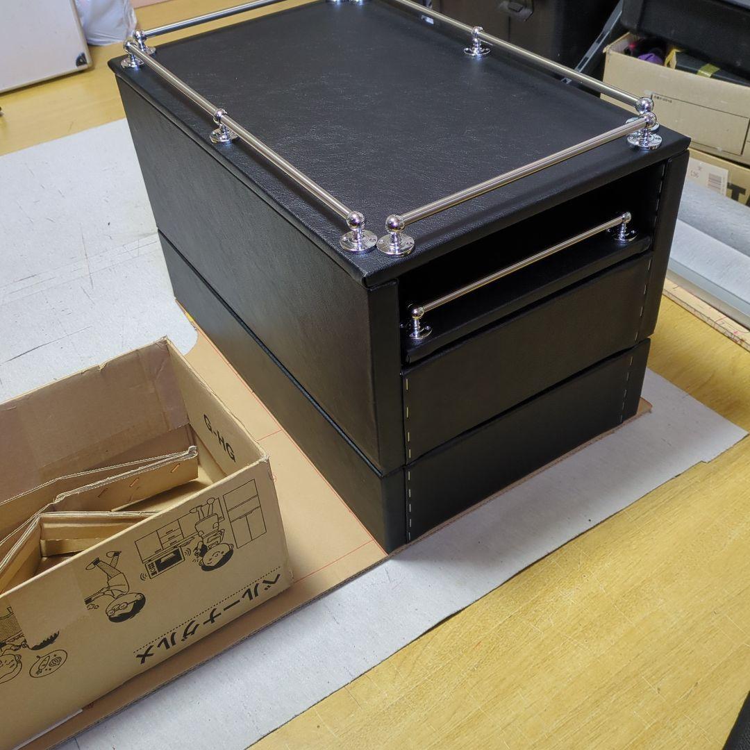 【宮城】コンソールBOX【ブラックレザー】