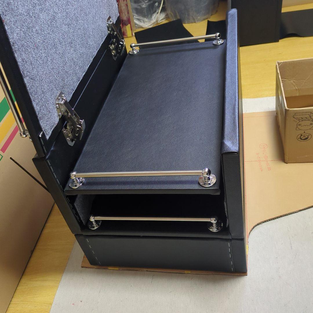 【宮城】コンソールBOX【ブラックレザー】