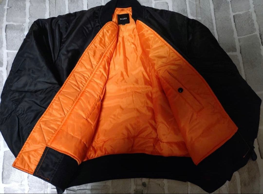 むっくん着用モデルBEAMS THERMOLITE MA-1