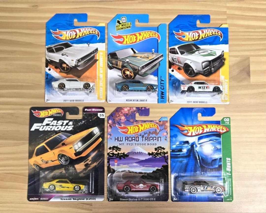 ホットウィール ニッサン スカイライン 6台セット