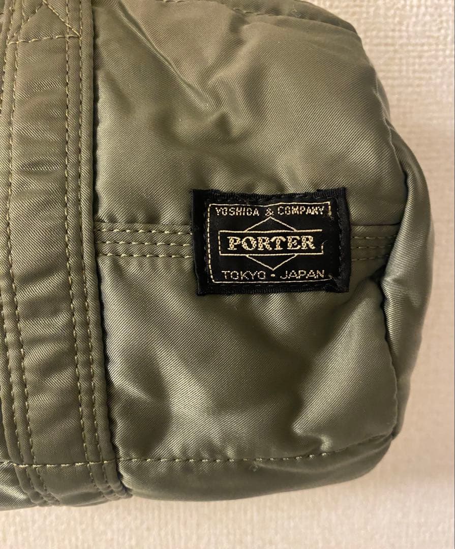美品！廃盤品レア☆PORTERポーター タンカー ミニボストンバッグSセージ☆