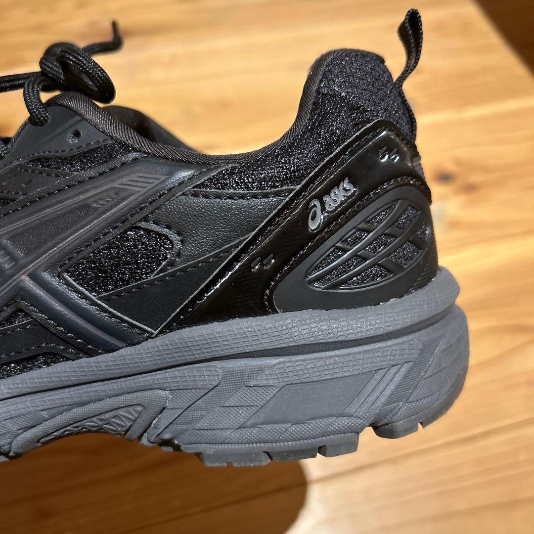 ASICS GEL ヌノビキ　ブラックスニーカー　24cm レース　アシックス