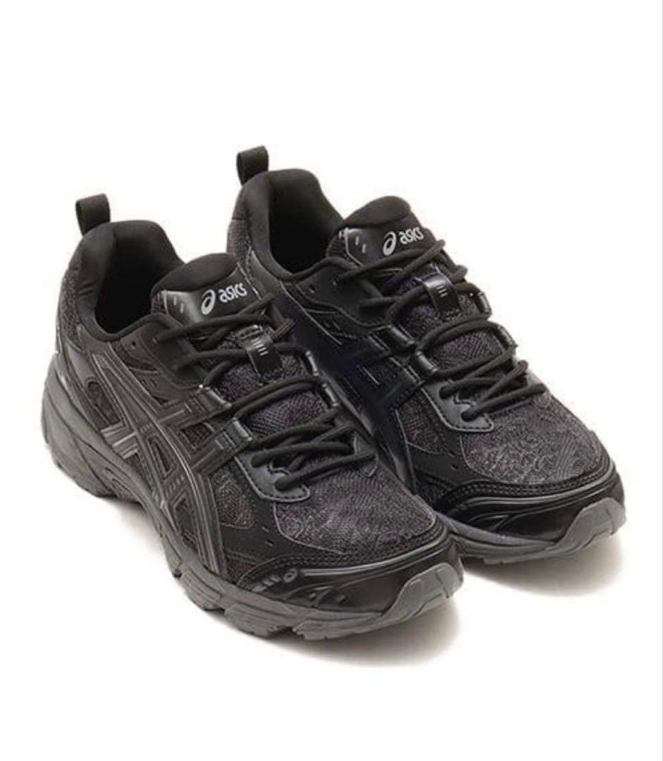 ASICS GEL ヌノビキ　ブラックスニーカー　24cm レース　アシックス