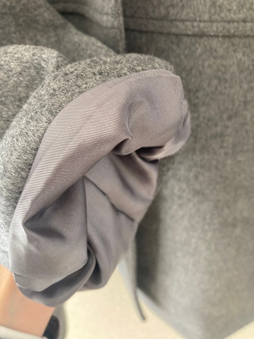 ジャーナルスタンダード　ビーバーノーカラーウールコート