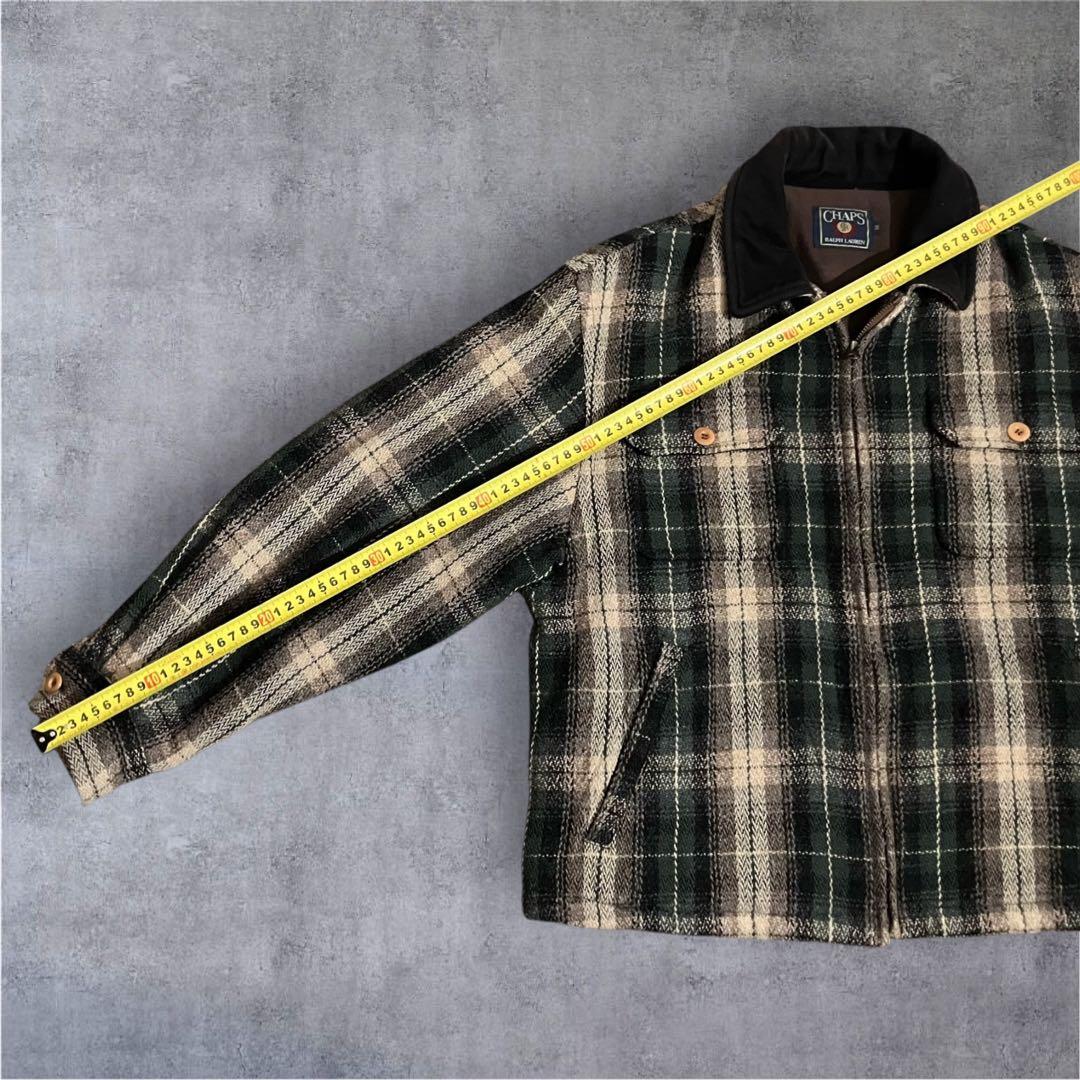 CHAPS RALPH LAUREN ウールチェックジャケット M 短丈 希少
