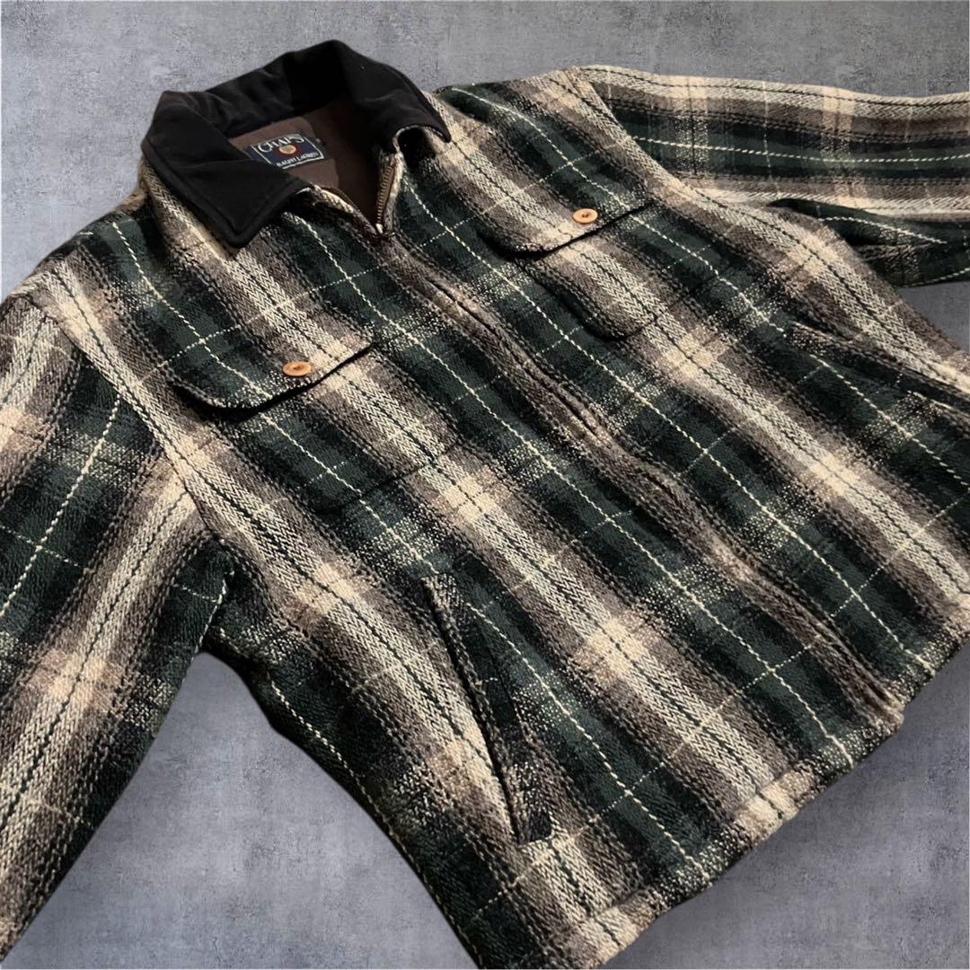 CHAPS RALPH LAUREN ウールチェックジャケット M 短丈 希少