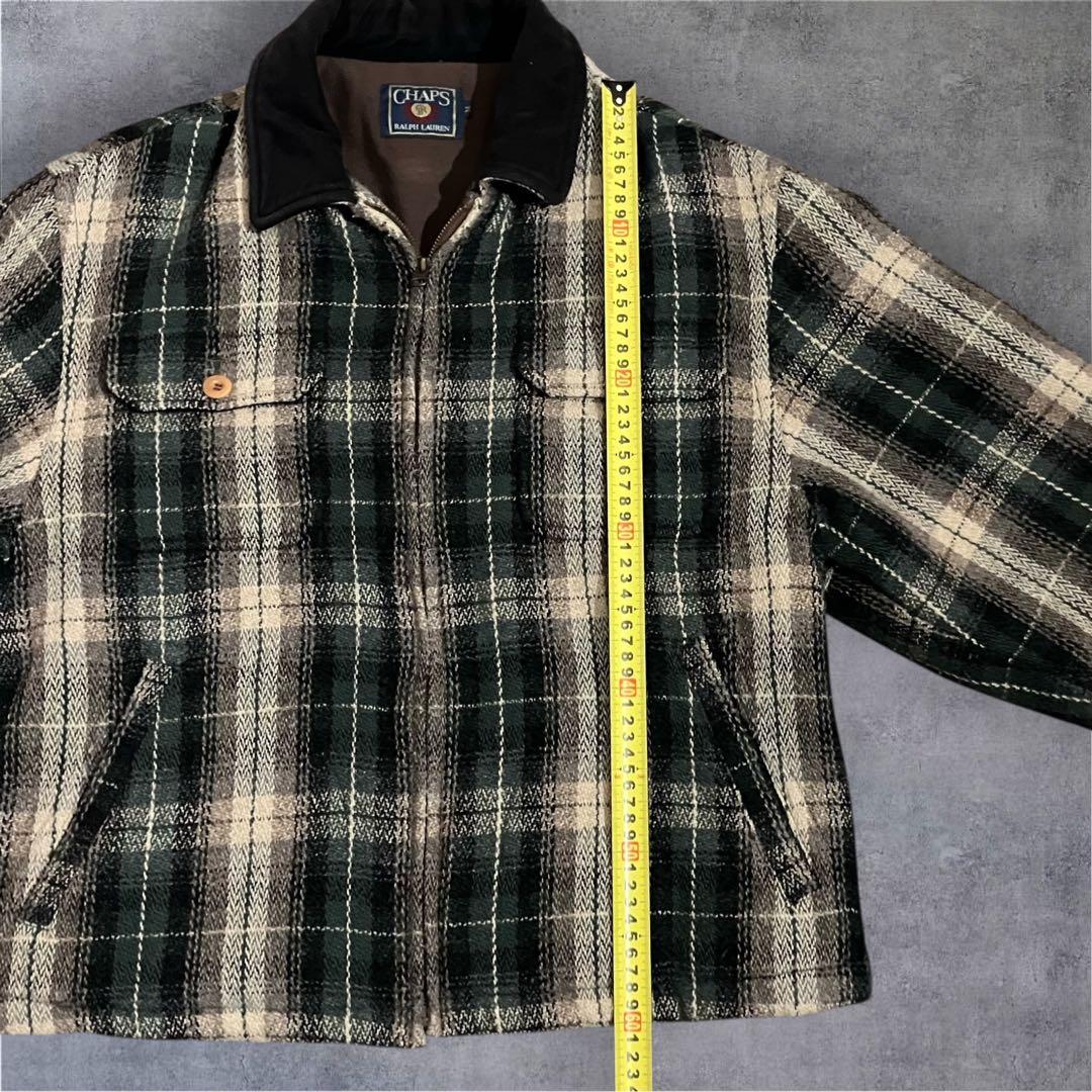 CHAPS RALPH LAUREN ウールチェックジャケット M 短丈 希少
