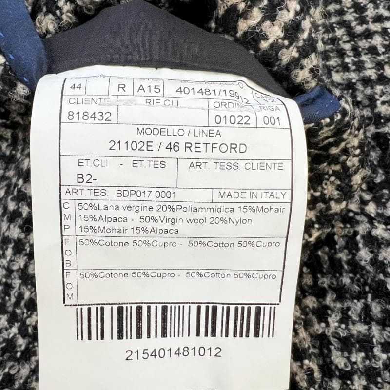 極美品 BOGLIOLI テーラードジャケット RETFORD アルパカ モヘヤ