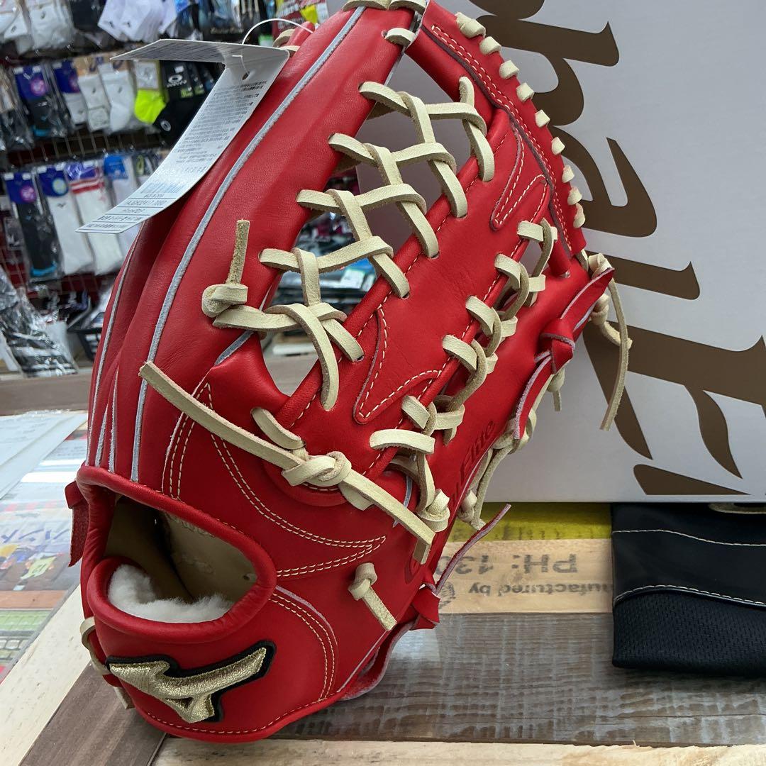 ミズノインフィニティ硬式外野手用グローブ　湯もみ型付けサービス