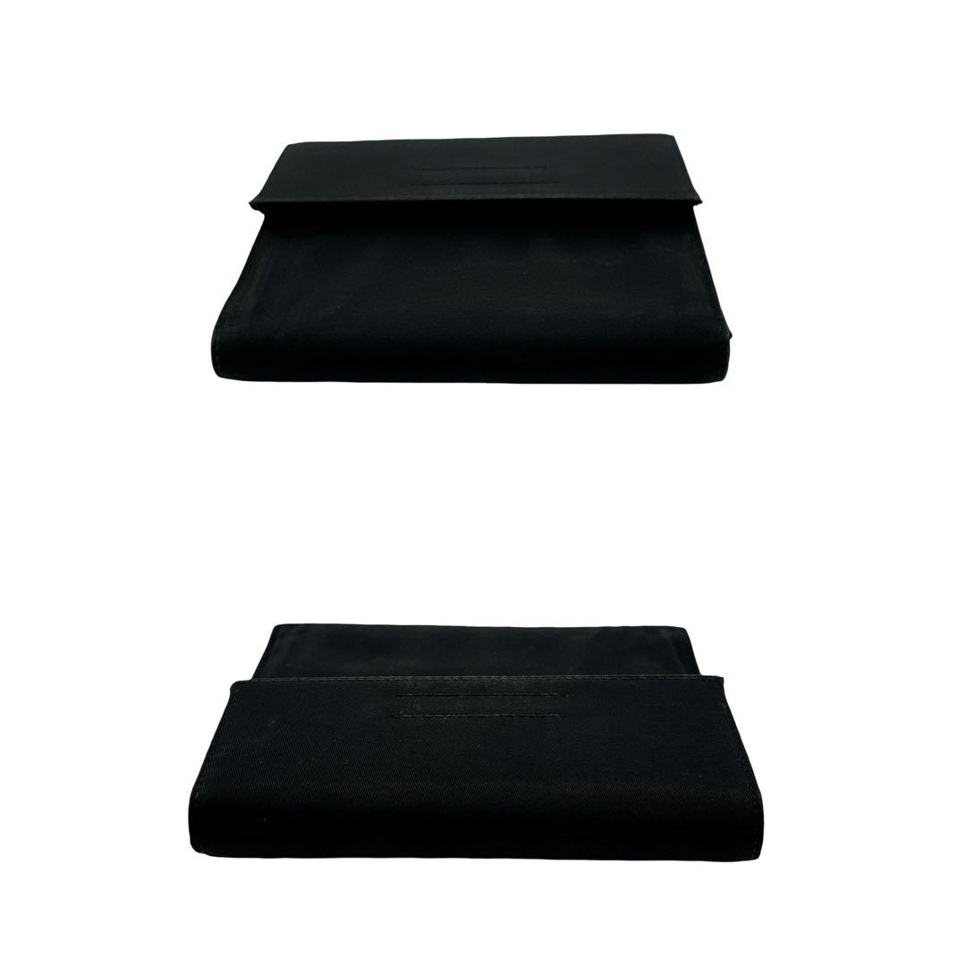 プラダ 三角ロゴプレート 三つ折り財布 ウォレット 小物 ナイロン ブラック