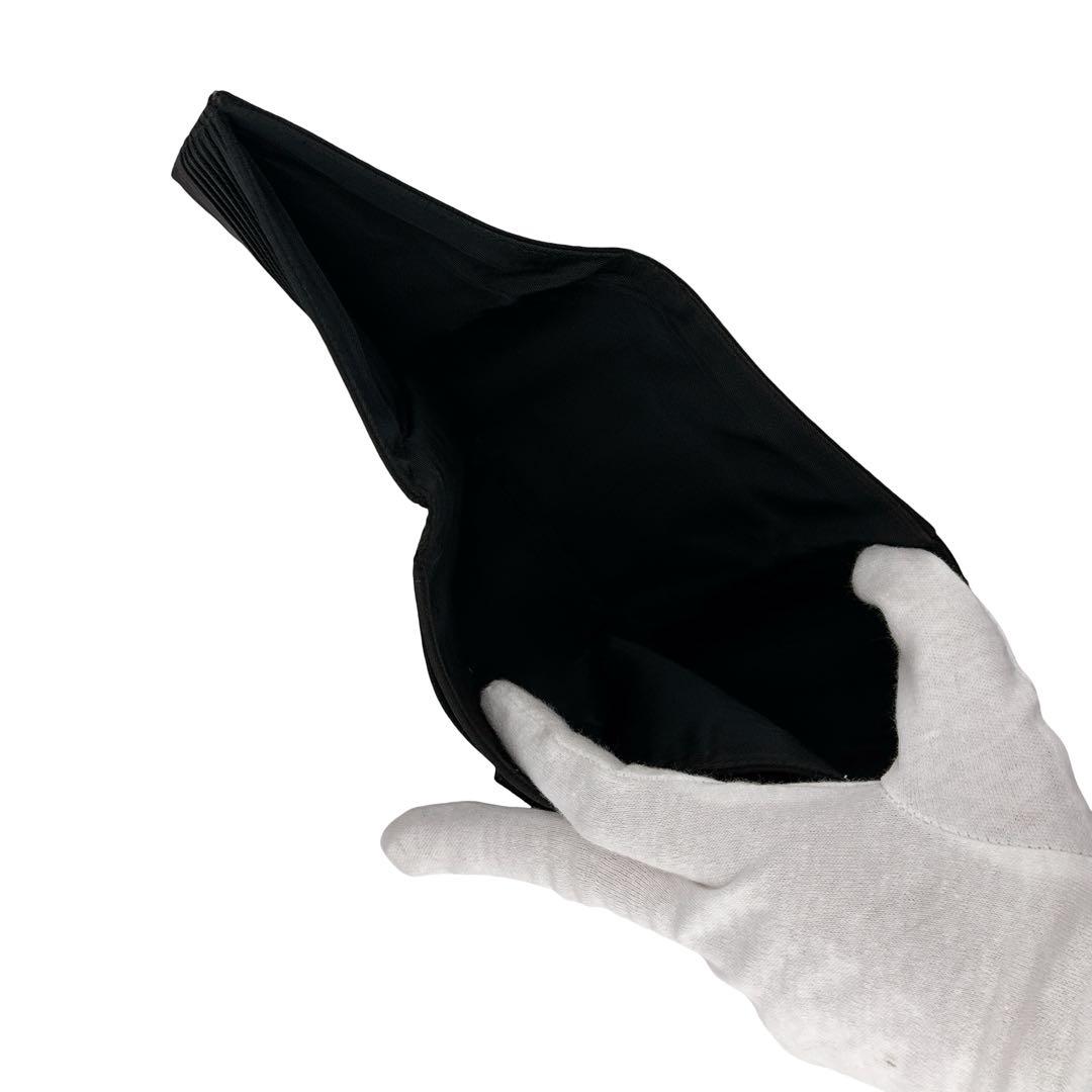 プラダ 三角ロゴプレート 三つ折り財布 ウォレット 小物 ナイロン ブラック