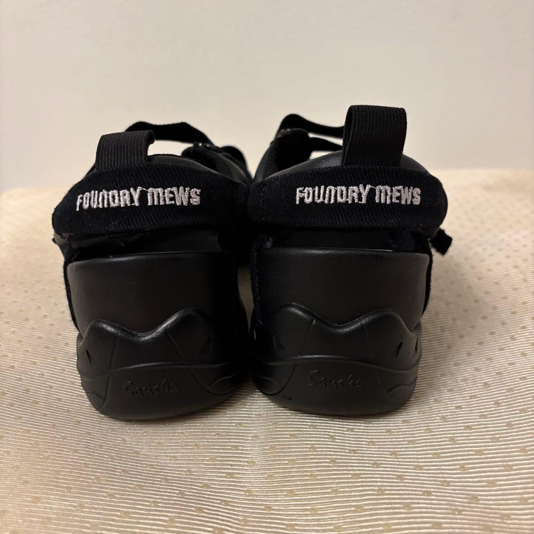 美品☆Foundrymews Zoe 10M 黒 牛革 バレエシューズ 黒