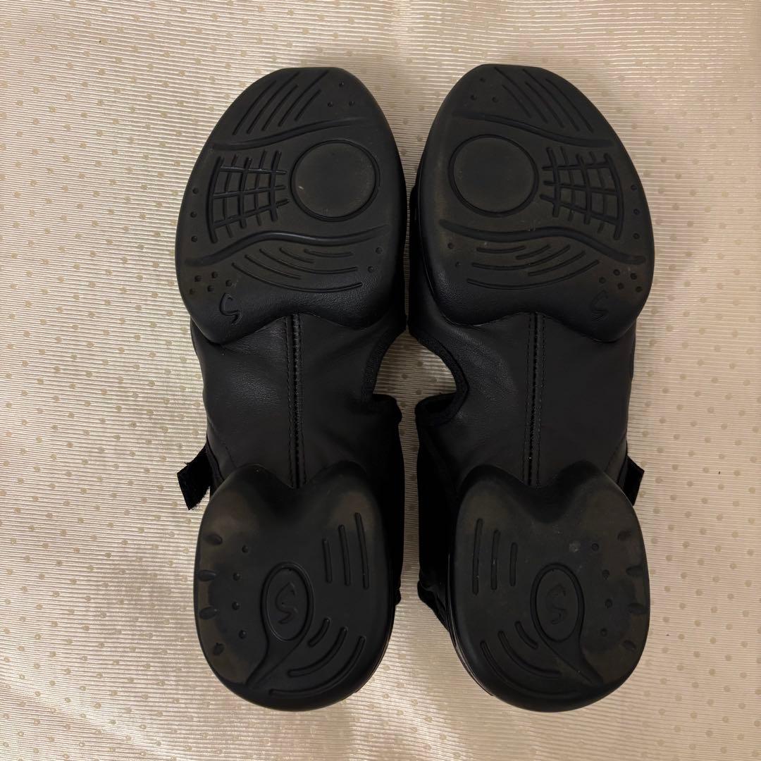 美品☆Foundrymews Zoe 10M 黒 牛革 バレエシューズ 黒