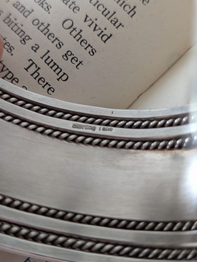 【最終値下げ】Navajo Elain Tahe作極太鏡面バングル