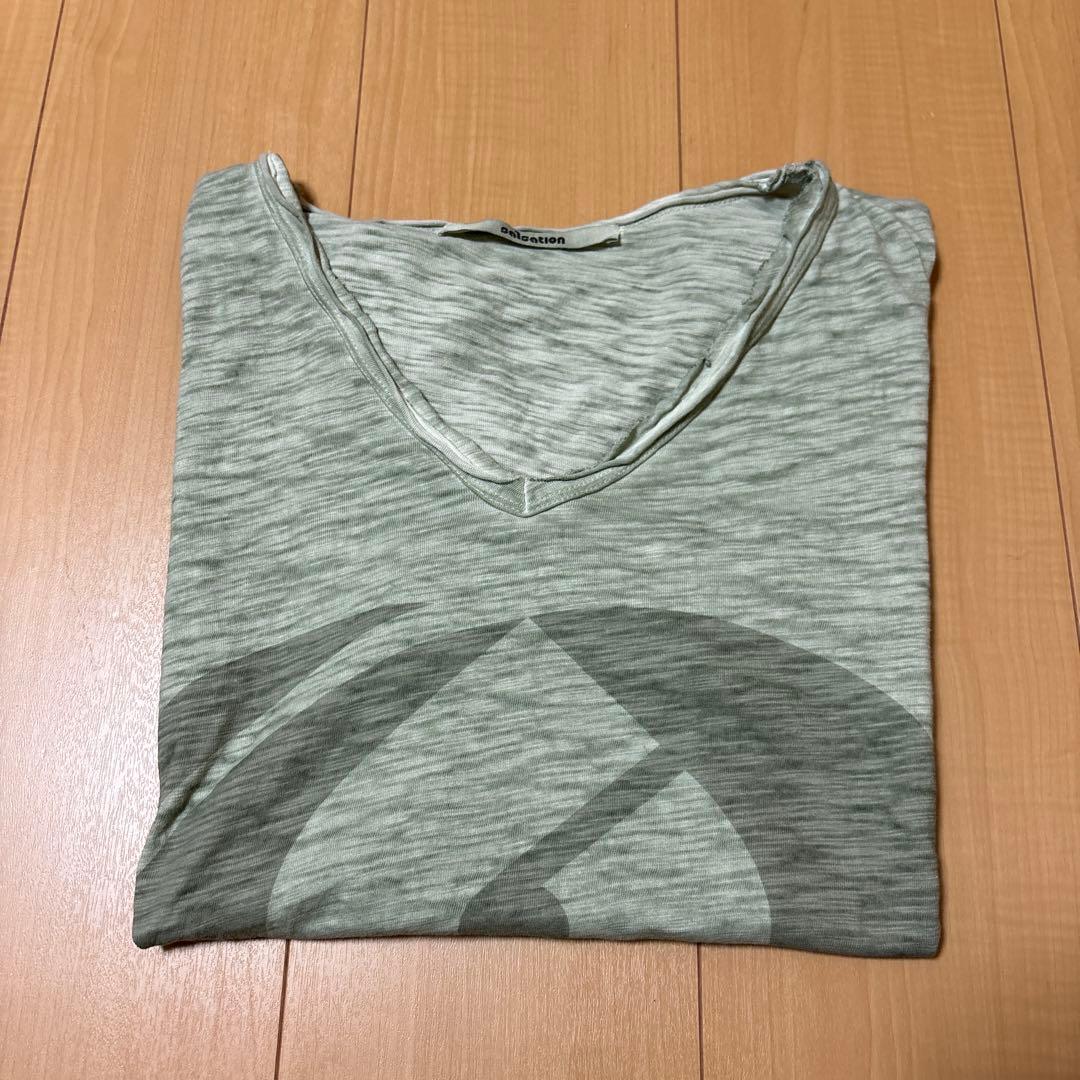 salsation VネックTシャツ　淡グリーン