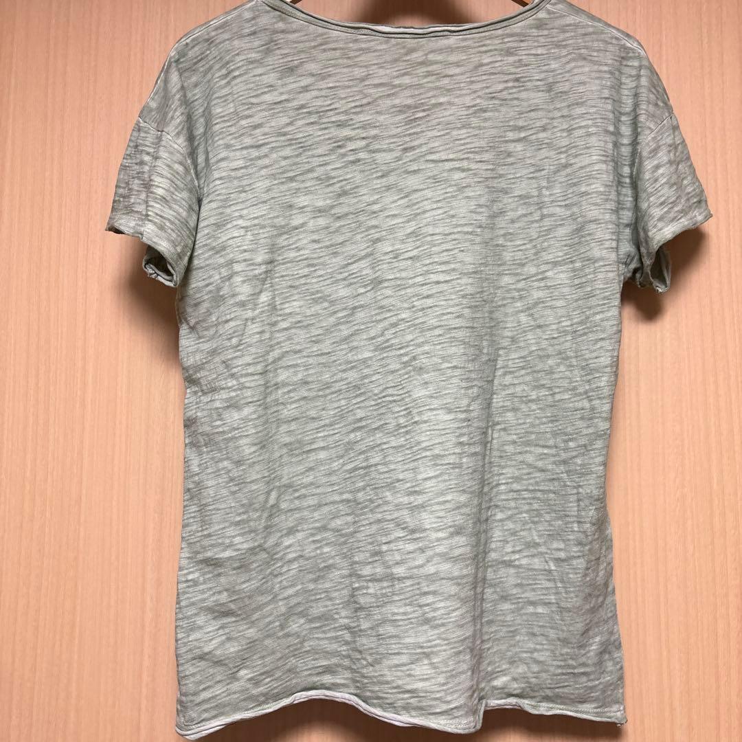 salsation VネックTシャツ　淡グリーン