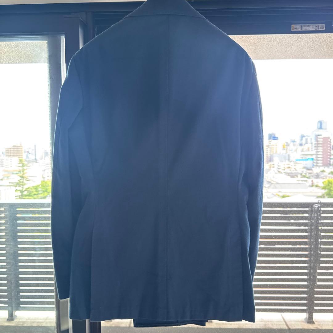 【新品】リングヂャケットマイスター　ネイビーコットンスーツ 48