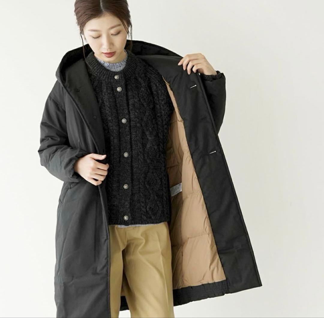 美品✨️ザロフトラボ×ナンガ WIIS フーデッドダウンコート ブラック コート