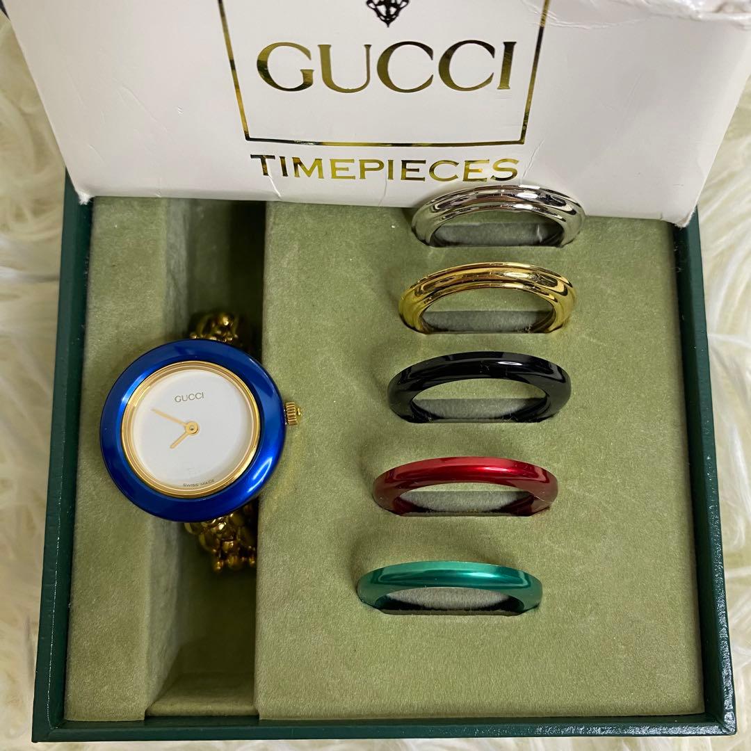 【箱付き／動作良好】GUCCI グッチ チェンジべゼル 11/12.2 6色