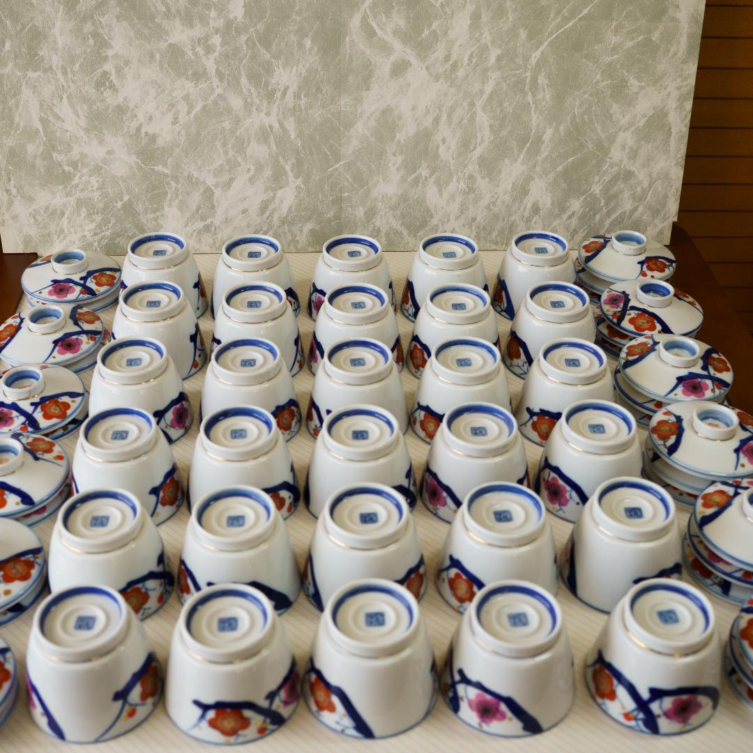 品川陶園　蓋付碗　煮物椀　茶碗蒸し　30客　木箱付