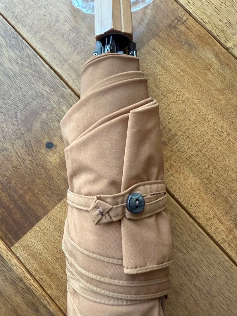 大森商店　折り畳み　日傘　キャメル