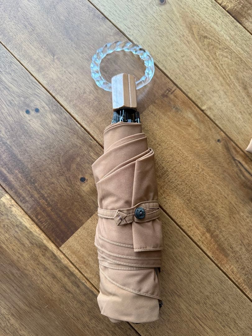 大森商店　折り畳み　日傘　キャメル