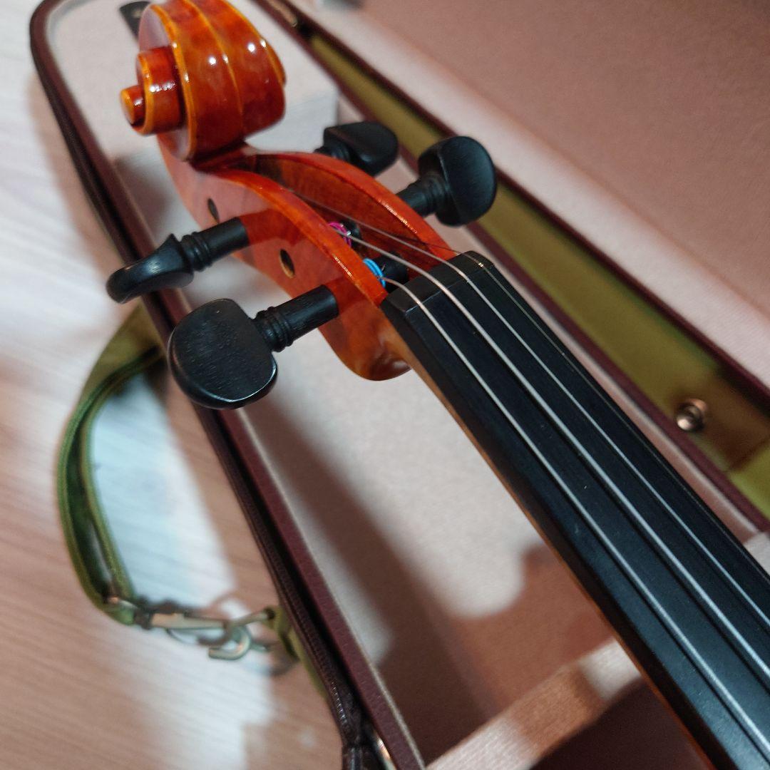 国産 高級 バイオリン 鈴木 No.520 4/4 弓、肩当、松脂 定価20万