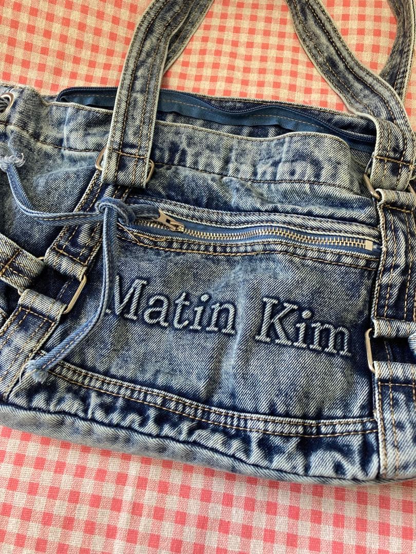 Matin Kim デニムショルダーバッグ