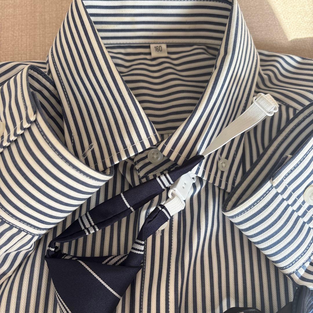 極美品✨ワンダーファクトリー　男子フォーマルスーツ　ネイビー　チェック① ②