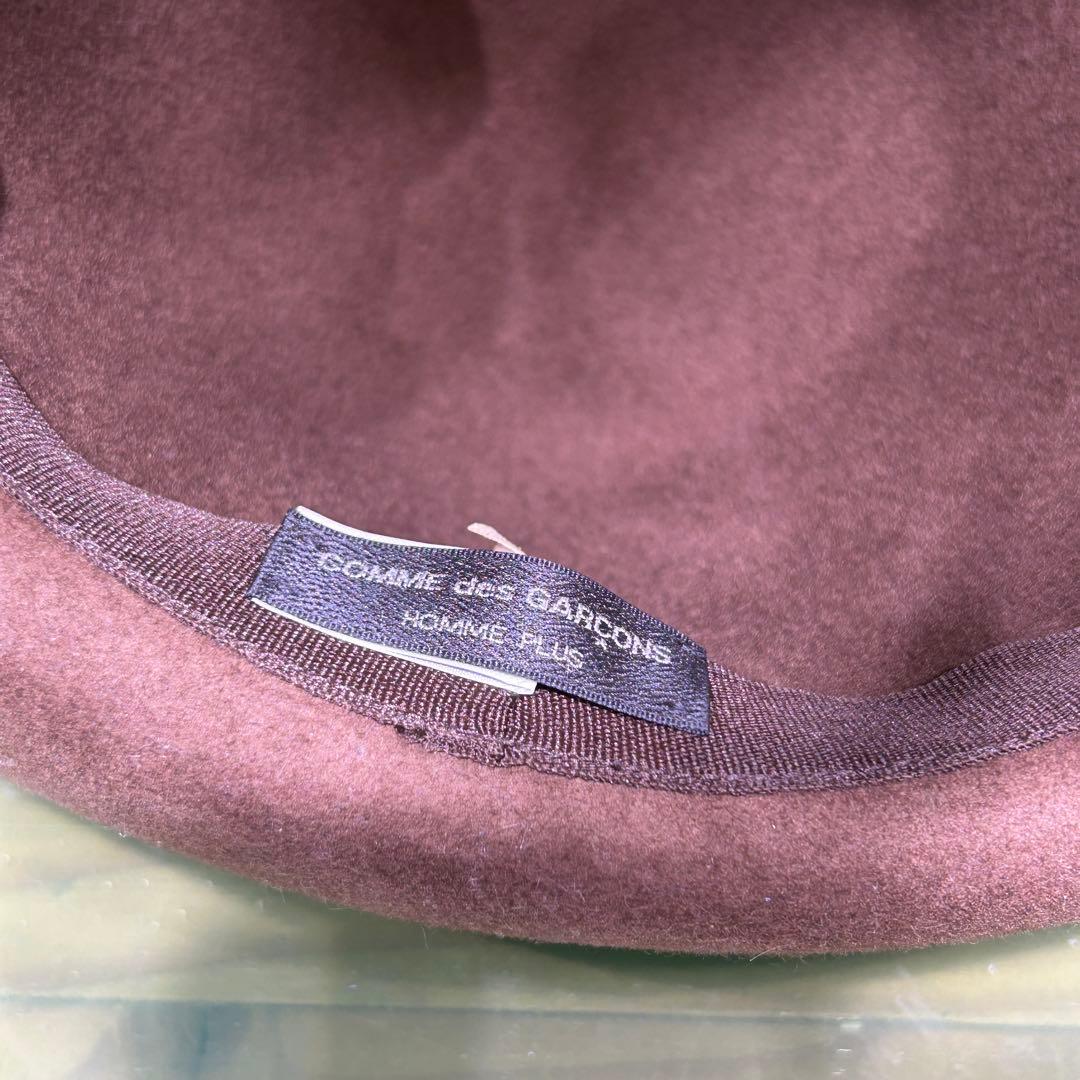 COMME des GARCONSギャルソン ブラウン ウール フェルトハット