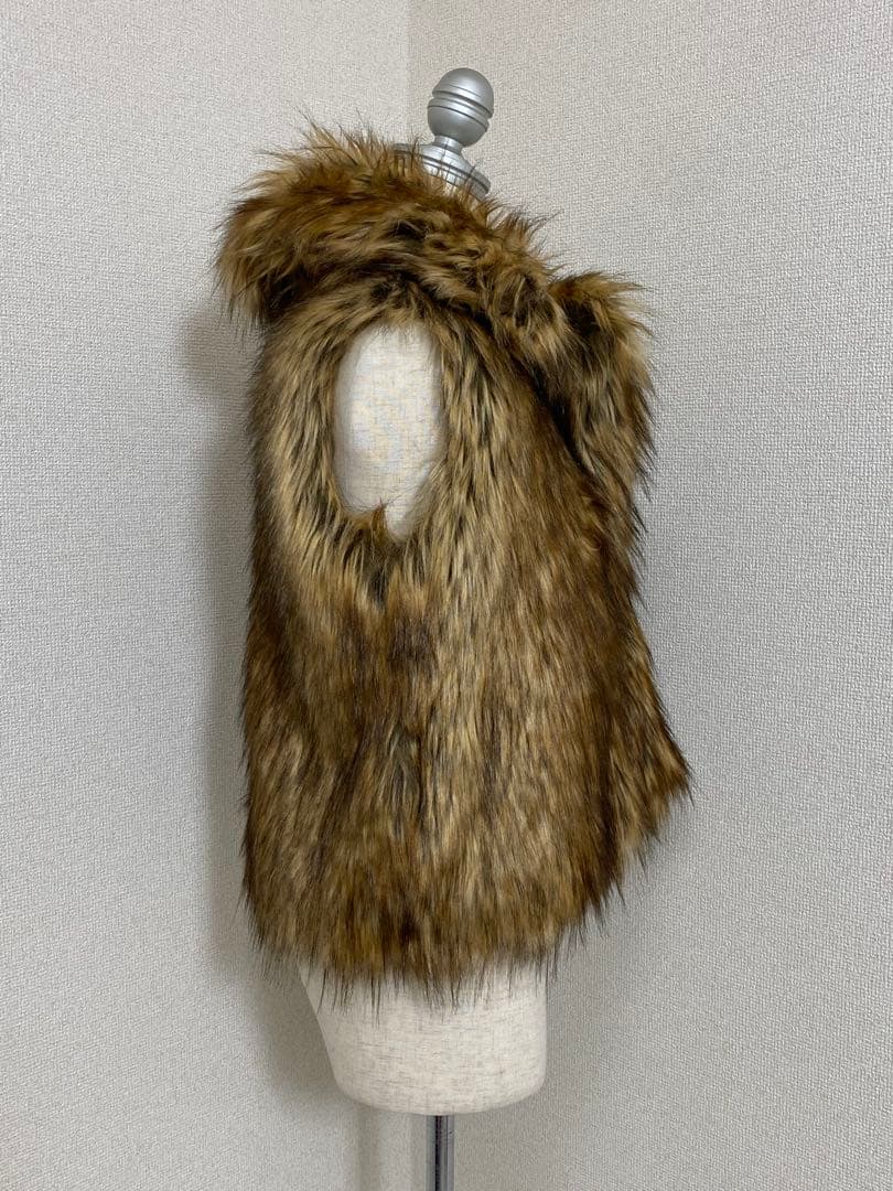 【美品】GYDA フェイクファー ベスト