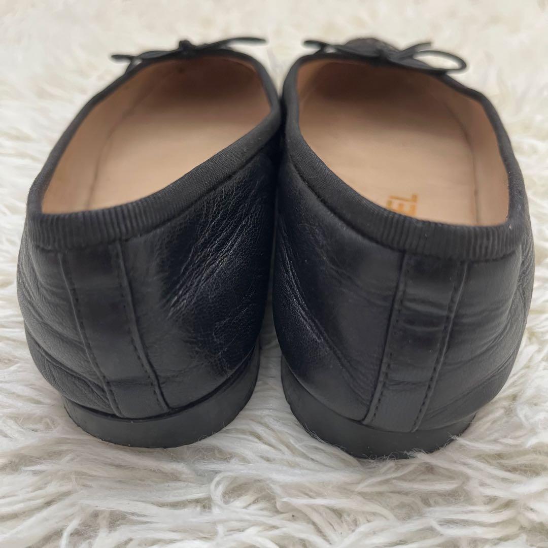 CHANEL ココマーク　バレエシューズ リボン　パンプス サイズ34 黒