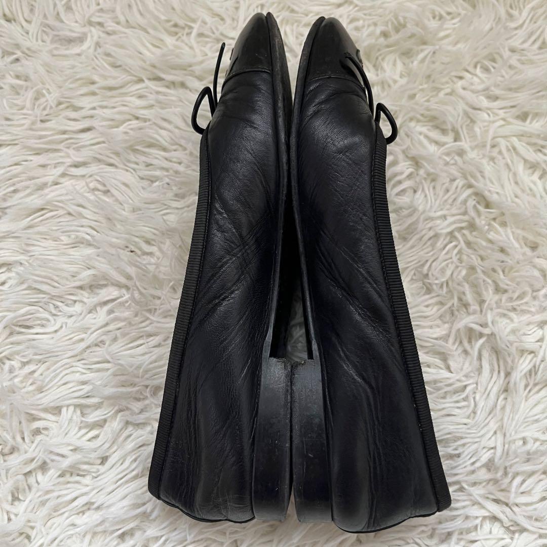CHANEL ココマーク　バレエシューズ リボン　パンプス サイズ34 黒